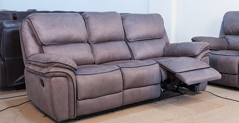 Meubels in Europese stijl 1+2+3 zachte stoffen Recliner Sofa